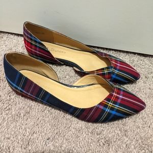 Chinese Laundry plaid flats